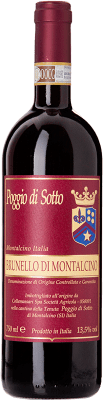 171,95 € Spedizione Gratuita | Vino rosso Poggio di Sotto D.O.C.G. Brunello di Montalcino Toscana Italia Sangiovese Bottiglia 75 cl