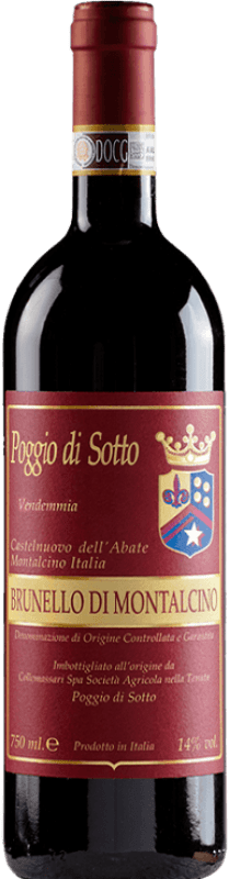 365,95 € 送料無料 | 赤ワイン Poggio di Sotto D.O.C.G. Brunello di Montalcino トスカーナ イタリア Sangiovese ボトル 75 cl