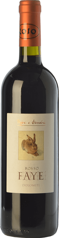 39,95 € Envío gratis | Vino Tinto Pojer e Sandri Faye I.G.T. Vigneti delle Dolomiti Trentino Italia Merlot, Cabernet Sauvignon, Cabernet Franc, Lagrein 75 cl