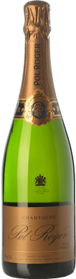 68,95 € Бесплатная доставка | Белое игристое Pol Roger Rich A.O.C. Champagne шампанское Франция Pinot Black, Chardonnay, Pinot Meunier бутылка 75 cl