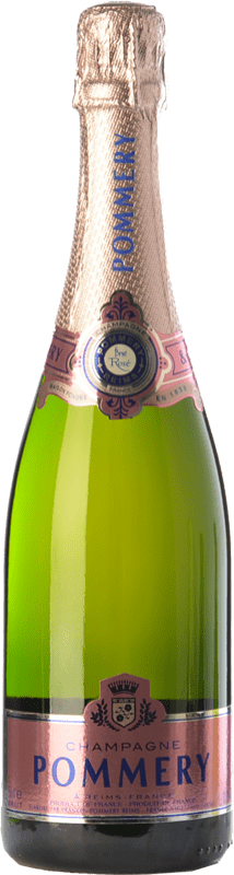 58,95 € Envío gratis | Espumoso rosado Pommery Rosé Brut A.O.C. Champagne Champagne Francia Pinot Negro, Chardonnay, Pinot Meunier Botella 75 cl