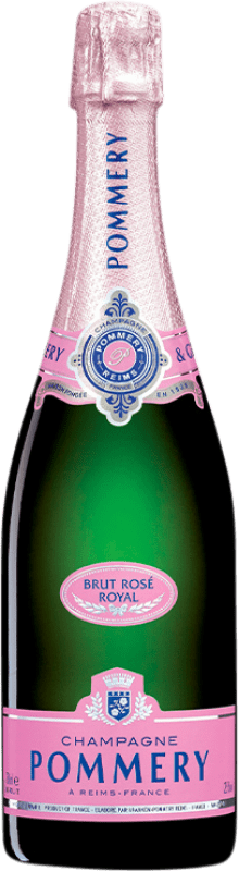 58,95 € Envio grátis | Espumante rosé Pommery Rosé Brut A.O.C. Champagne Champagne França Pinot Preto, Chardonnay, Pinot Meunier Garrafa 75 cl
