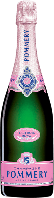 58,95 € 送料無料 | ロゼスパークリングワイン Pommery Rosé Brut A.O.C. Champagne シャンパン フランス Pinot Black, Chardonnay, Pinot Meunier ボトル 75 cl