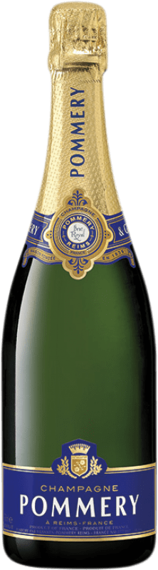 45,95 € Envio grátis | Espumante branco Pommery Royal Brut Reserva A.O.C. Champagne Champagne França Pinot Preto, Chardonnay, Pinot Meunier Garrafa 75 cl