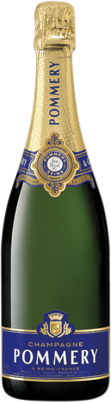 49,95 € Kostenloser Versand | Weißer Sekt Pommery Royal Brut Reserve A.O.C. Champagne Champagner Frankreich Spätburgunder, Chardonnay, Pinot Meunier Flasche 75 cl