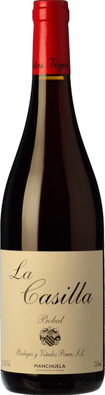 18,95 € Бесплатная доставка | Красное вино Ponce J. Antonio La Casilla Crianza — Крианса D.O. Manchuela Кастилья-Ла-Манча Испания Bobal — Бобаль Бутылка 75 cl