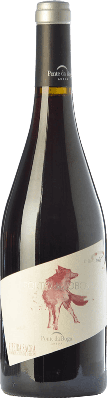 33,95 € Free Shipping | Red Wine Ponte da Boga Porto de Lobos Crianza — Aged D.O. Ribeira Sacra Galicia Spain Brancellao Bottle 75 cl