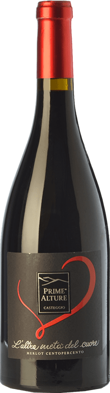 24,95 € Бесплатная доставка | Красное вино Prime Alture L'Altra Metà del Cuore I.G.T. Provincia di Pavia Ломбардии Италия Merlot бутылка 75 cl