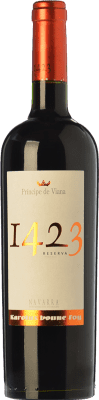 24,95 € Envoi gratuit | Vin rouge Príncipe de Viana 1423 Réserve D.O. Navarra Navarre Espagne Tempranillo, Merlot, Grenache, Cabernet Sauvignon Bouteille 75 cl