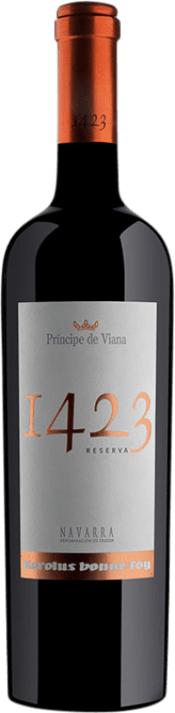 26,95 € Envoi gratuit | Vin Rouge Príncipe de Viana 1423 Réserve D.O. Navarra Navarre Espagne Tempranillo, Merlot, Garnacha — Grenache, Cabernet Sauvignon Bouteille 75 cl