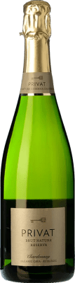 18,95 € Envio grátis | Espumante branco Privat Brut Nature Reserva D.O. Cava Catalunha Espanha Chardonnay Garrafa 75 cl