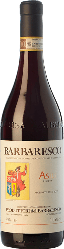 55,95 € Envio grátis | Vinho tinto Produttori del Barbaresco Asili D.O.C.G. Barbaresco Piemonte Itália Nebbiolo Garrafa 75 cl