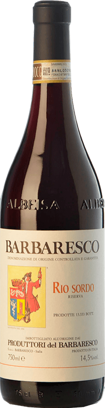 55,95 € 免费送货 | 红酒 Produttori del Barbaresco Rio Sordo D.O.C.G. Barbaresco 皮埃蒙特 意大利 Nebbiolo 瓶子 75 cl