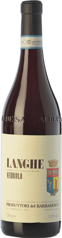 46,95 € Бесплатная доставка | Красное вино Produttori del Barbaresco D.O.C. Langhe Пьемонте Италия Nebbiolo — Неббиоло Бутылка 75 cl
