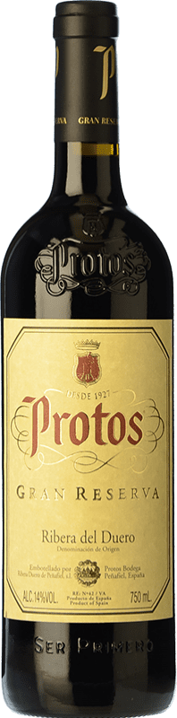 64,95 € Бесплатная доставка | Красное вино Protos Гран Резерва D.O. Ribera del Duero Кастилия-Леон Испания Tempranillo — Темпранильо Бутылка 75 cl