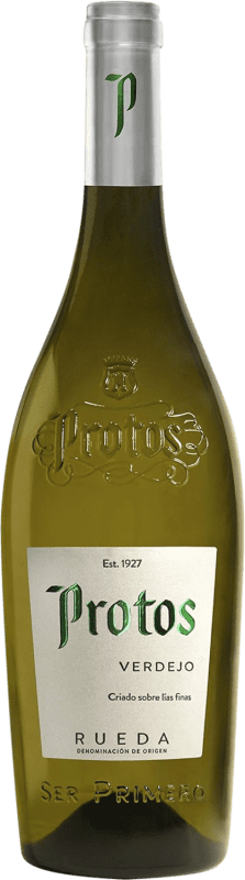 10,95 € Envio grátis | Vinho Branco Protos D.O. Rueda Castela e Leão Espanha Verdejo 75 cl