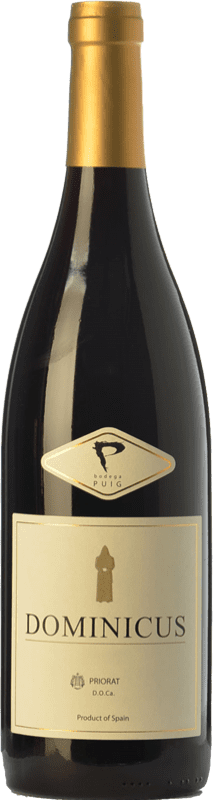 12,95 € Spedizione Gratuita | Vino Rosso Puig Priorat Dominicus Crianza — Invecchiato in Botte D.O.Ca. Priorat Catalogna Spagna Syrah, Garnacha — Grenache, Cariñena — Carignano 75 cl