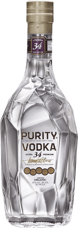 51,95 € Envío gratis | Vodka Purity Suecia Botella 70 cl