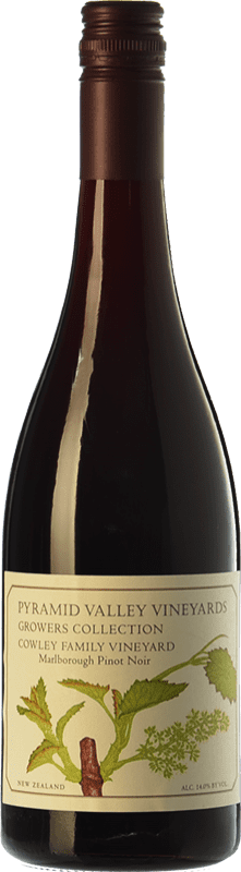 43,95 € Free Shipping | Red wine Pyramid Valley Cowley Aged I.G. Marlborough Marlborough New Zealand Pinot Black Bottle 75 cl