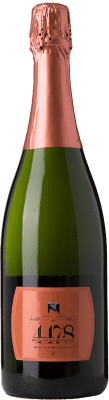25,95 € Бесплатная доставка | Розовое игристое вино Quatremillemètres 4478 Nobleffervescence Brut — брют Rosé — Розе D.O.C. Valle d'Aosta Валле д'Аоста Италия Pinot Noir — Пино Нуар 75 cl