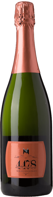 23,95 € 送料無料 | ロゼスパークリングワイン Quatremillemètres Rosé 4478 Nobleffervescence Brut D.O.C. Valle d'Aosta ヴァッレ・ダオスタ イタリア Pinot Black ボトル 75 cl