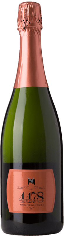 23,95 € Free Shipping | Rosé sparkling Quatremillemètres Rosé 4478 Nobleffervescence Brut D.O.C. Valle d'Aosta Valle d'Aosta Italy Pinot Black Bottle 75 cl