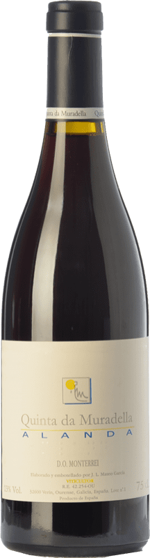 18,95 € Free Shipping | Red wine Quinta da Muradella Alanda Aged D.O. Monterrei Galicia Spain Tempranillo, Mencía, Bastardo Bottle 75 cl