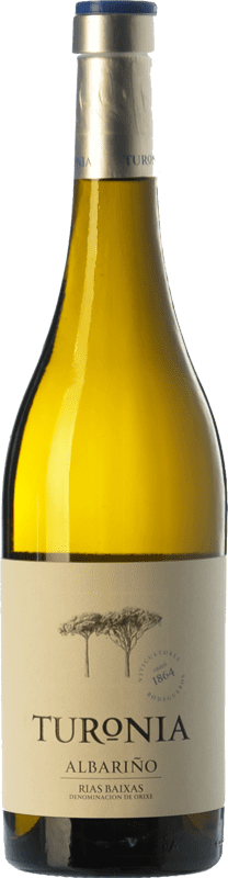 16,95 € Spedizione Gratuita | Vino bianco Quinta de Couselo Turonia D.O. Rías Baixas Galizia Spagna Albariño Bottiglia 75 cl