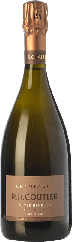 65,95 € Kostenloser Versand | Weißer Sekt Coutier Cuvée Henri III Brut A.O.C. Champagne Champagner Frankreich Pinot Schwarz Flasche 75 cl