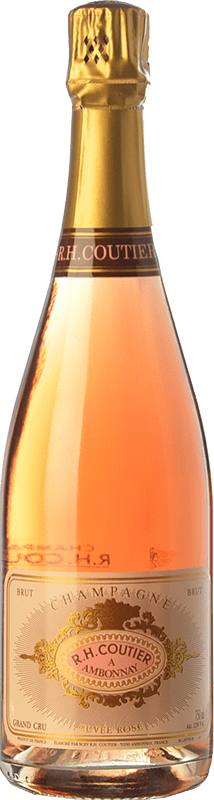 72,95 € Бесплатная доставка | Розовое игристое Coutier Rosé брют A.O.C. Champagne шампанское Франция Pinot Black, Chardonnay бутылка 75 cl