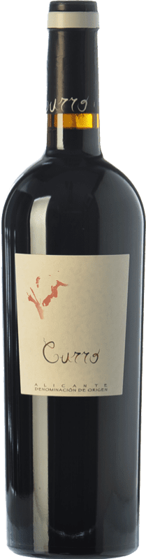 25,95 € Free Shipping | Red wine Bernabé Curro Crianza D.O. Alicante Valencian Community Spain Cabernet Sauvignon, Monastrell Bottle 75 cl