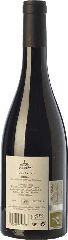 15,95 € Free Shipping | Red wine Rafael Cambra Mateo Cambra Crianza D.O.Ca. Rioja The Rioja Spain Grenache Bottle 75 cl
