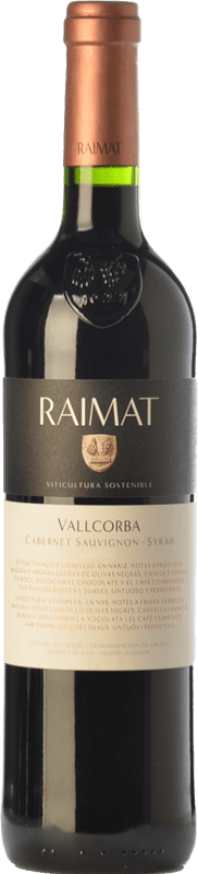 18,95 € Бесплатная доставка | Красное вино Raimat Vallcorba старения D.O. Costers del Segre Каталония Испания Syrah, Cabernet Sauvignon бутылка 75 cl