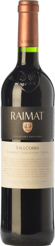 18,95 € Envoi gratuit | Vin rouge Raimat Vallcorba Crianza D.O. Costers del Segre Catalogne Espagne Syrah, Cabernet Sauvignon Bouteille 75 cl