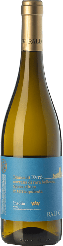 14,95 € Envoi gratuit | Vin Blanc Rallo Evrò I.G.T. Terre Siciliane Sicile Italie Inzolia Eco — Biologique 75 cl
