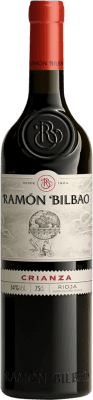 10,95 € Envio grátis | Vinho Tinto Ramón Bilbao Crianza D.O.Ca. Rioja La Rioja Espanha Tempranillo 75 cl