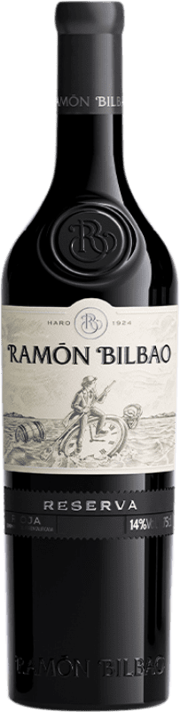 16,95 € Spedizione Gratuita | Vino Rosso Ramón Bilbao Riserva D.O.Ca. Rioja La Rioja Spagna Tempranillo, Graciano, Mazuelo 75 cl