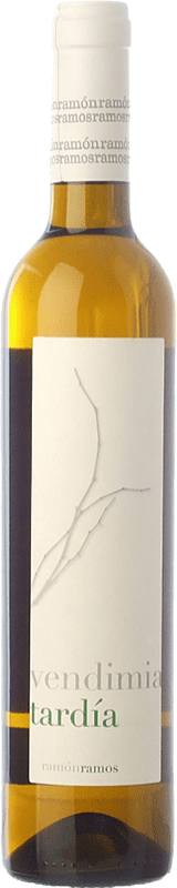 8,95 € Spedizione Gratuita | Vino dolce Ramón Ramos Moscatel Vendimia Tardía D.O. Toro Castilla y León Spagna Moscato di Grano Tenero Bottiglia Medium 50 cl