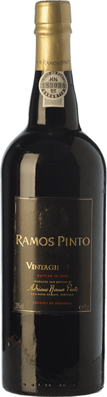 96,95 € 免费送货 | 强化酒 Ramos Pinto Vintage I.G. Porto 波尔图 葡萄牙 Touriga Nacional, Tinta Roriz, Tinta Barroca 瓶子 75 cl