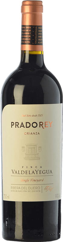 16,95 € Kostenloser Versand | Rotwein Ventosilla PradoRey Crianza — Kurze Fassreifung D.O. Ribera del Duero Kastilien und León Spanien Tempranillo, Merlot, Cabernet Sauvignon Flasche 75 cl