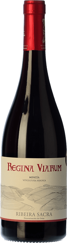 14,95 € Free Shipping | Red wine Regina Viarum Young D.O. Ribeira Sacra Galicia Spain Mencía Bottle 75 cl
