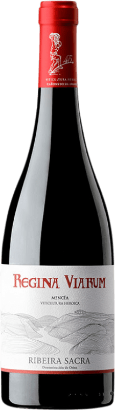 13,95 € Free Shipping | Red wine Regina Viarum Young D.O. Ribeira Sacra Galicia Spain Mencía Bottle 75 cl