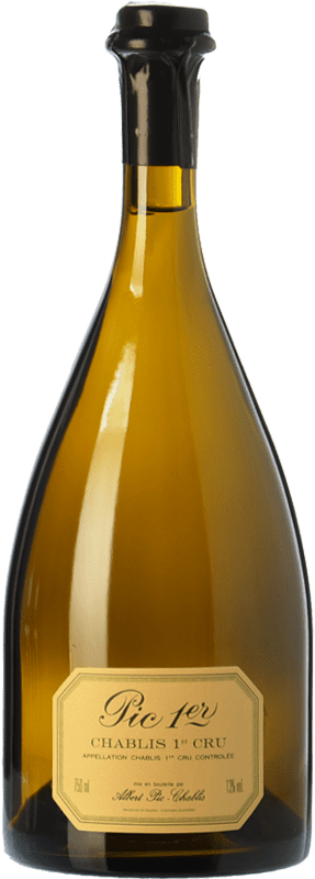 97,95 € Envío gratis | Vino Blanco Régnard Pic A.O.C. Chablis Borgoña Francia Chardonnay Botella 75 cl
