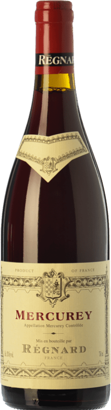 49,95 € 免费送货 | 红酒 Régnard Rouge 年轻的 A.O.C. Mercurey 勃艮第 法国 Pinot Black 瓶子 75 cl