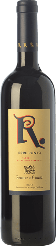 21,95 € Бесплатная доставка | Красное вино Remírez de Ganuza Erre Punto молодое D.O.Ca. Rioja Ла-Риоха Испания Tempranillo — Темпранильо, Graciano — Грасиано, Viura — Виура, Malvasia — Мальвасия Бутылка 75 cl