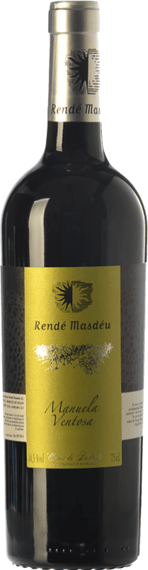 28,95 € Free Shipping | Red wine Rendé Masdéu Manuela Ventosa Aged D.O. Conca de Barberà Catalonia Spain Syrah, Cabernet Sauvignon Bottle 75 cl