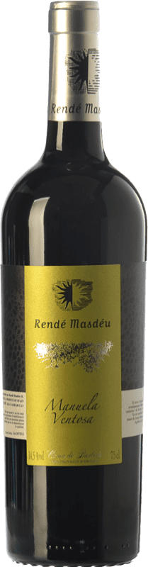 21,95 € Бесплатная доставка | Красное вино Rendé Masdéu Manuela Ventosa Crianza — Крианса D.O. Conca de Barberà Каталония Испания Syrah — Сира, Cabernet Sauvignon — Каберне Совиньон Бутылка 75 cl