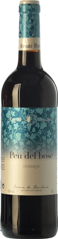 9,95 € Free Shipping | Red wine Rendé Masdéu Peu del Bosc Aged D.O. Conca de Barberà Catalonia Spain Syrah, Cabernet Sauvignon Bottle 75 cl
