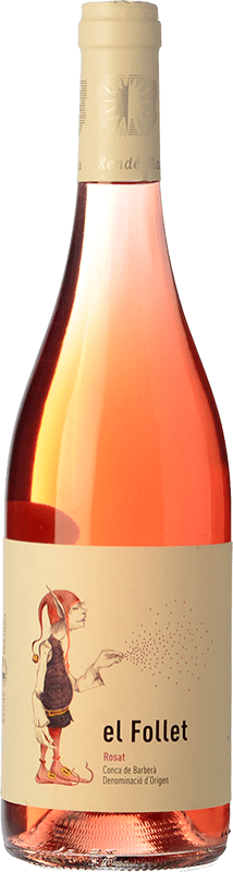 8,95 € Free Shipping | Rosé Wine Rendé Masdéu Rosat D.O. Conca de Barberà Catalonia Spain Syrah Eco Organic Bottle 75 cl