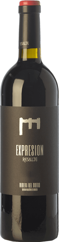 43,95 € Envio grátis | Vinho tinto Resalte Expresión Reserva D.O. Ribera del Duero Castela e Leão Espanha Tempranillo Garrafa 75 cl